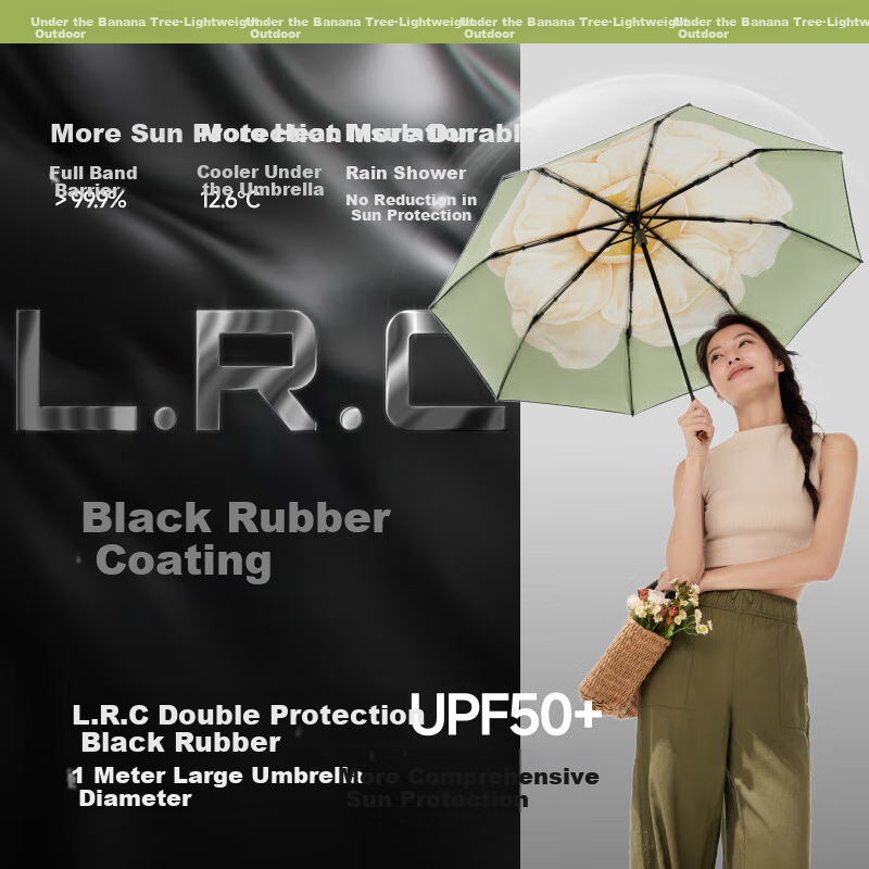 beneunder camellia sun & rain umbrella