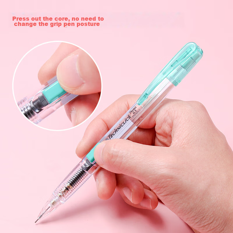 pentel pd105t 0.5mm side-button mechanical pencil for kids