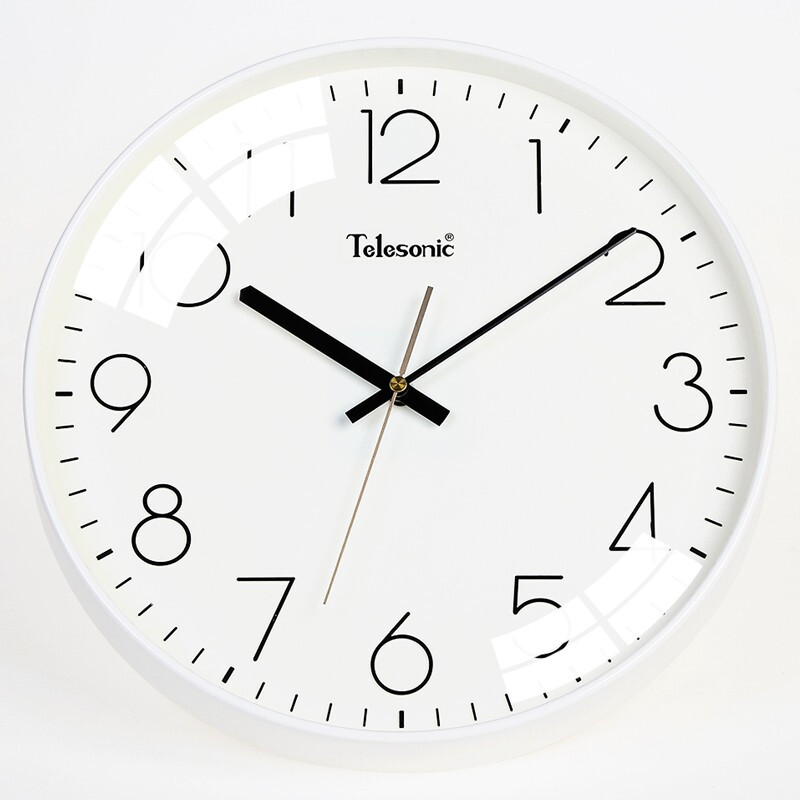 telesonic modern minimalist wall clock, 30cm