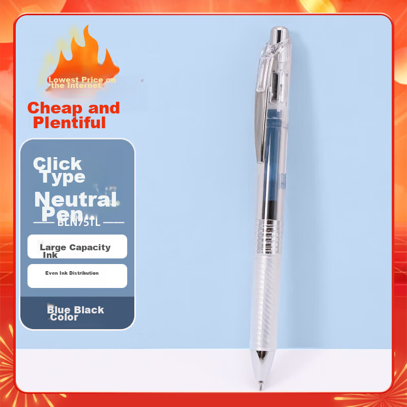 Pentel BLN75 Retractable Black Gel Pen