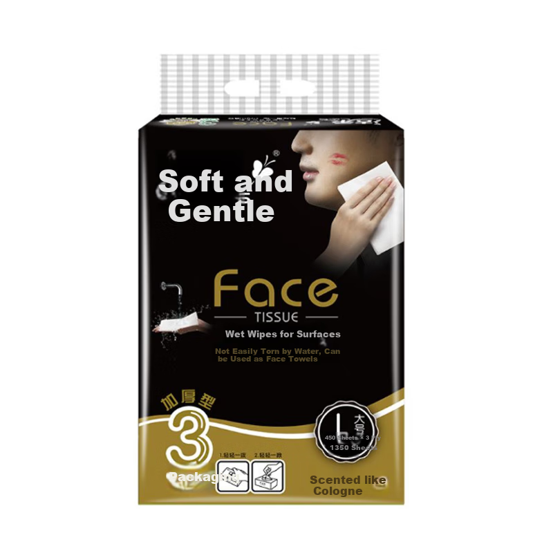 Jierou 3-ply black face tissues with Telee Ocean scent