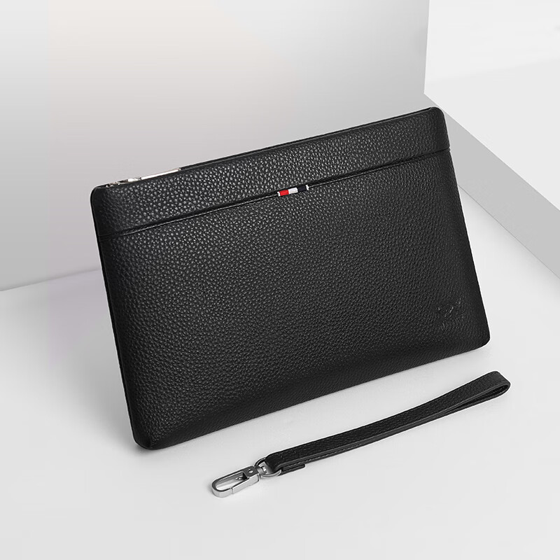septwolves genuine leather men's clutch bag