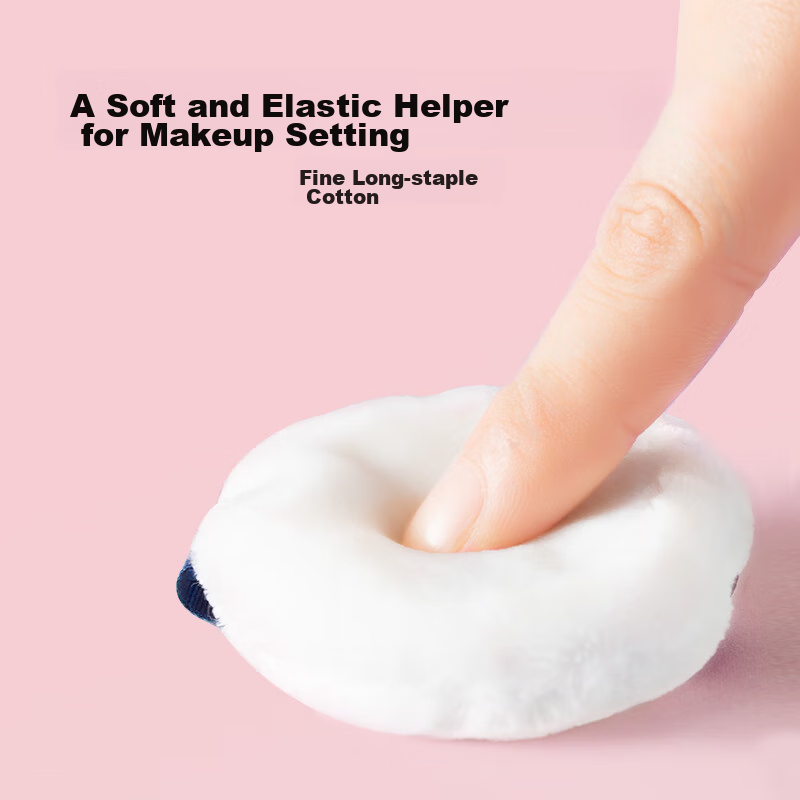 beautyblend long-staple cotton dual-sided powder puffs 2 pack
