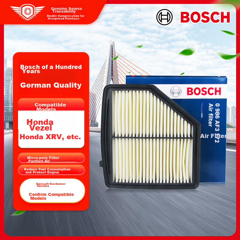 BOSCH Automotive Air Filter for Honda XR-V & More