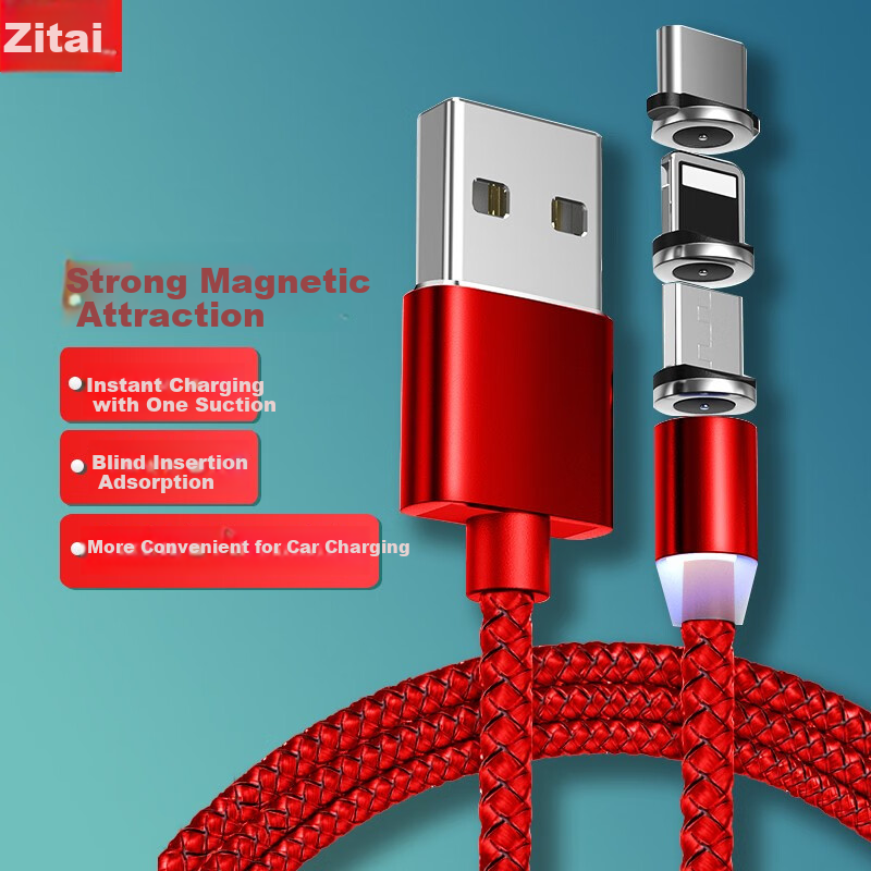 Zitai magnetic Type-C data cable for Huawei and Xiaomi