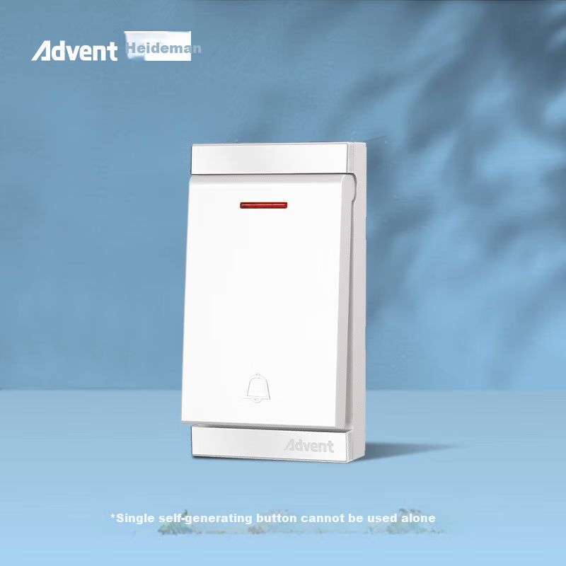 Advent Self-Powered Wireless Doorbell with Individual Button
