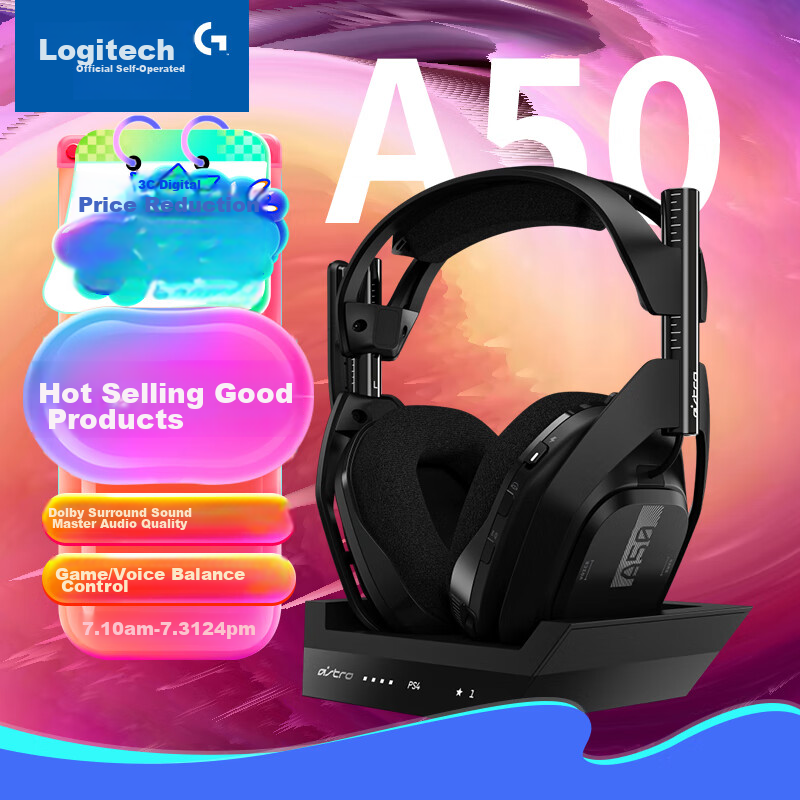 G Astro A50 Wireless Gaming Headset with Dolby Surround Sound