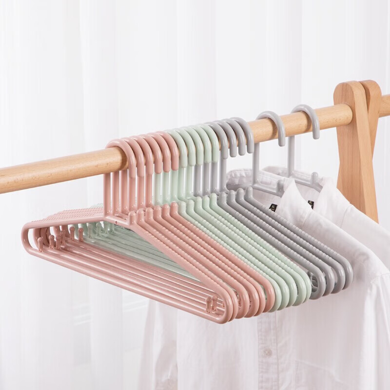 chahua non-slip pp plastic hangers, 18 pack