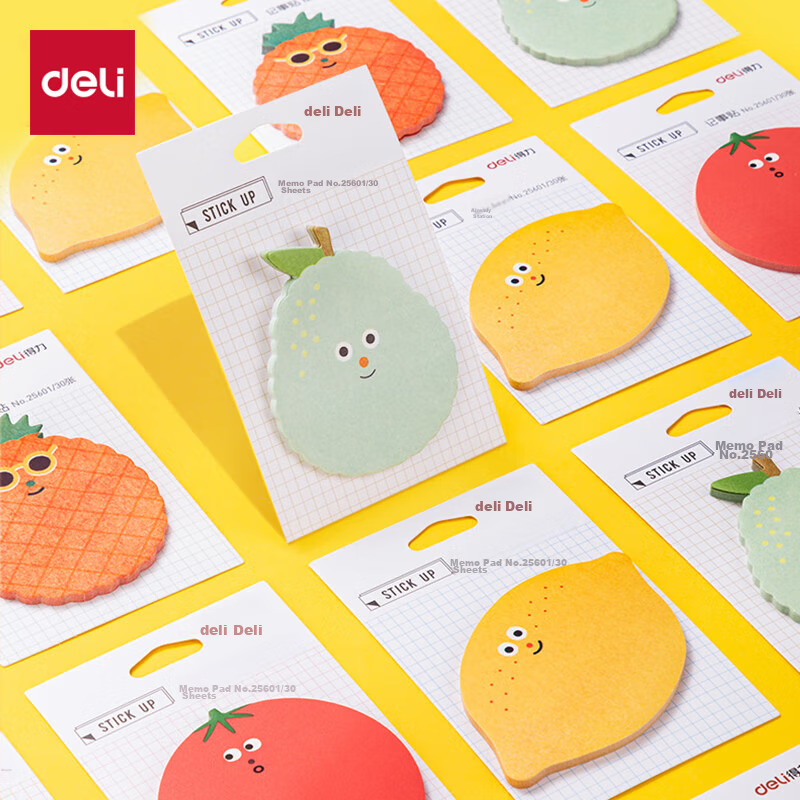 Deli Fruit Themed Sticky Notes 720 Sheets