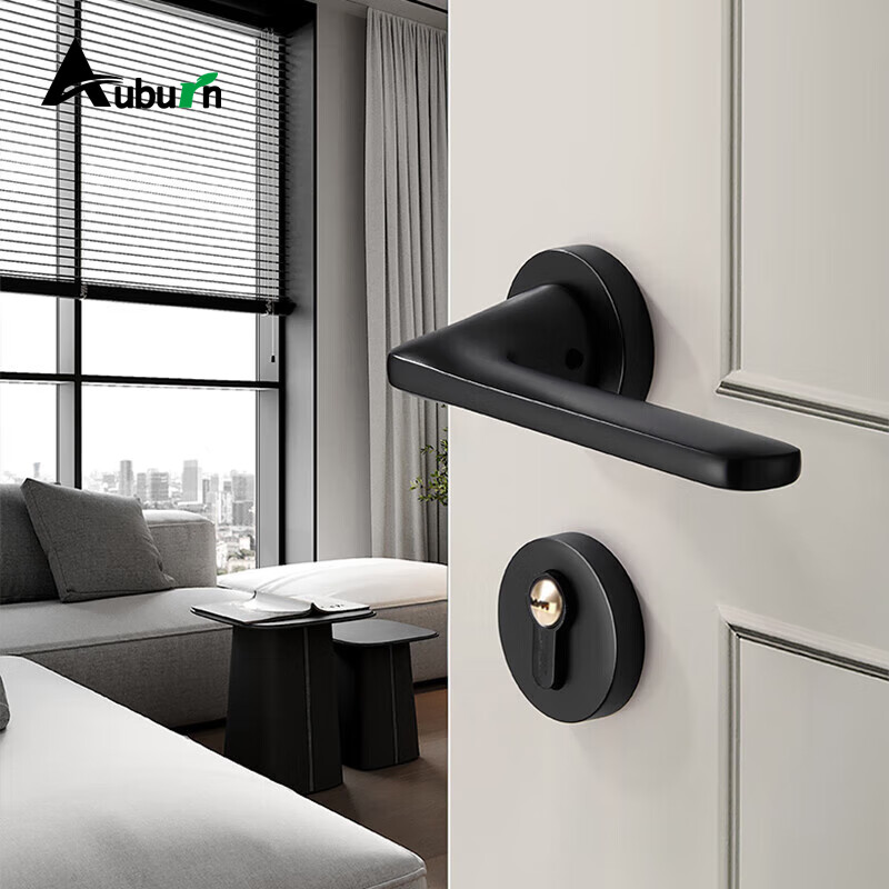 auben black split lock bedroom door