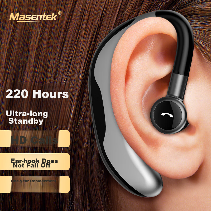 Masentek F600 Bluetooth Earphones for Calls, Sports, Long Battery Life