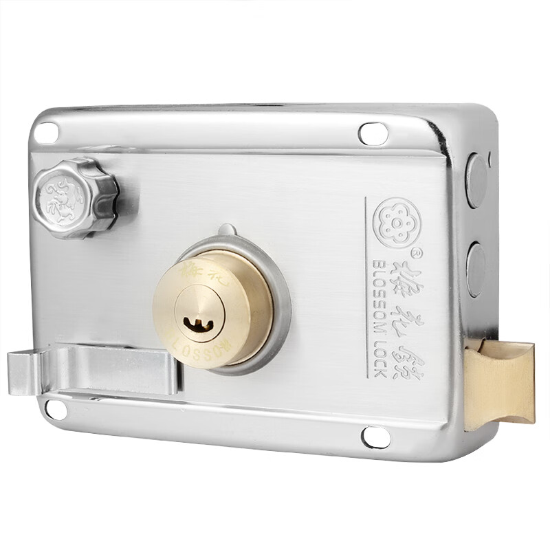 Blossom Anti-Theft Iron Door Lock, Secure for Wood & Security Doors