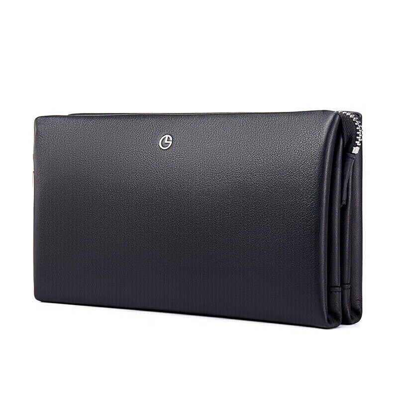 goldlion men's cowhide leather clutch bag