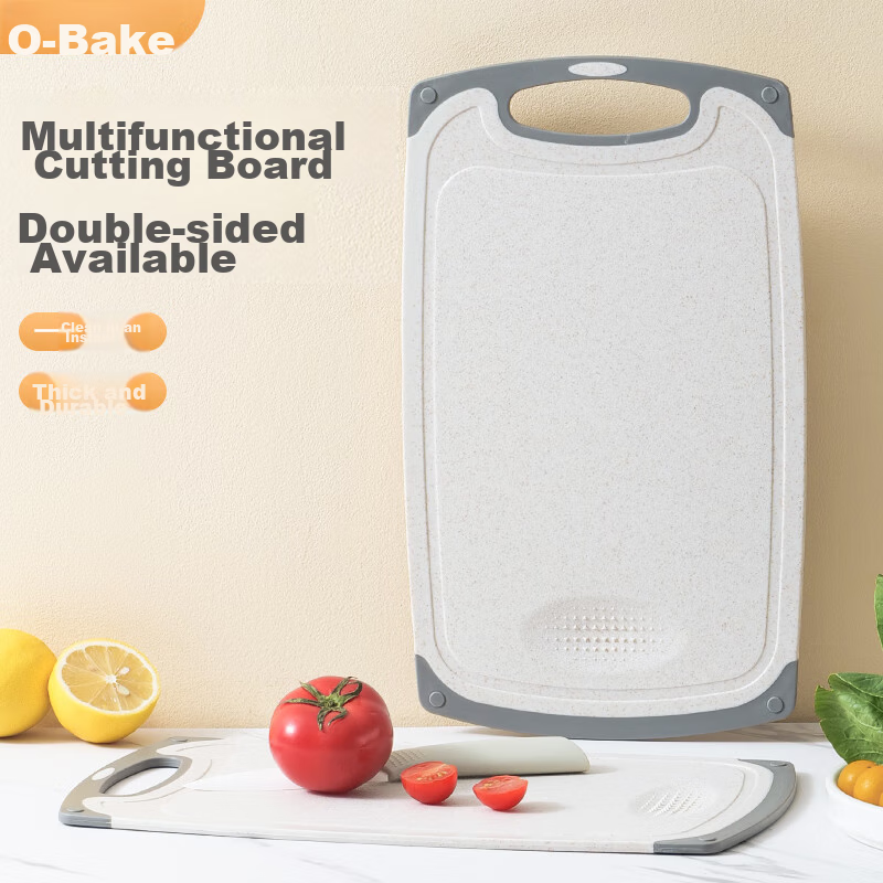 bayco wheat straw double-sided cutting board
