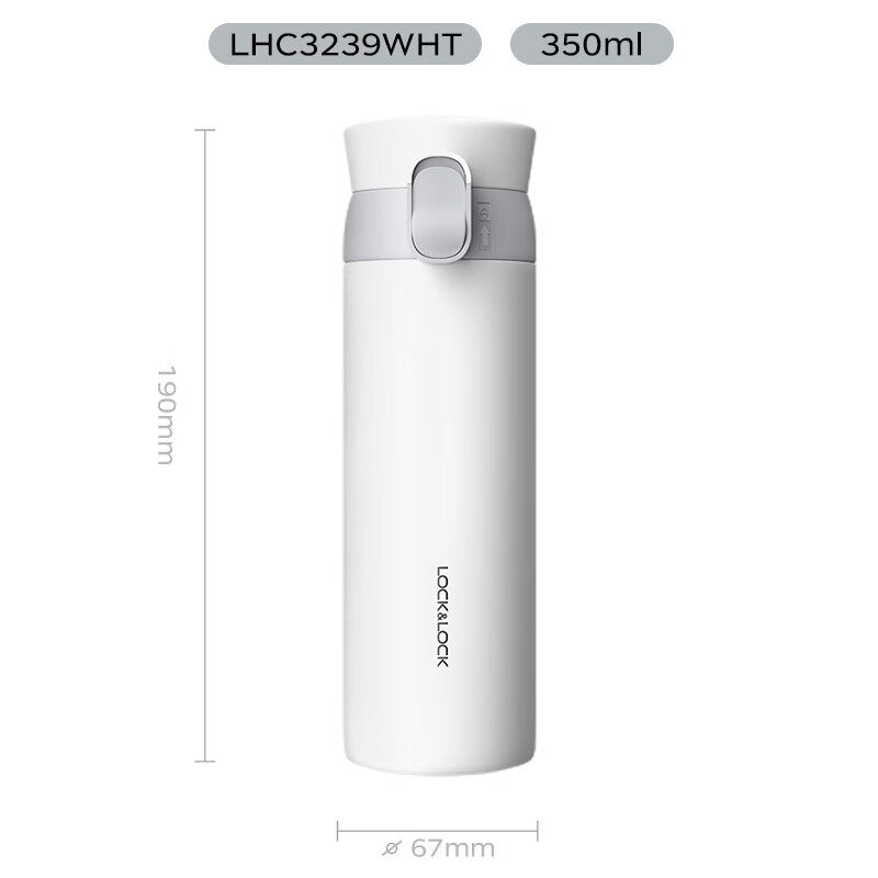 lock&lock insulated stainless steel water bottle 350ml