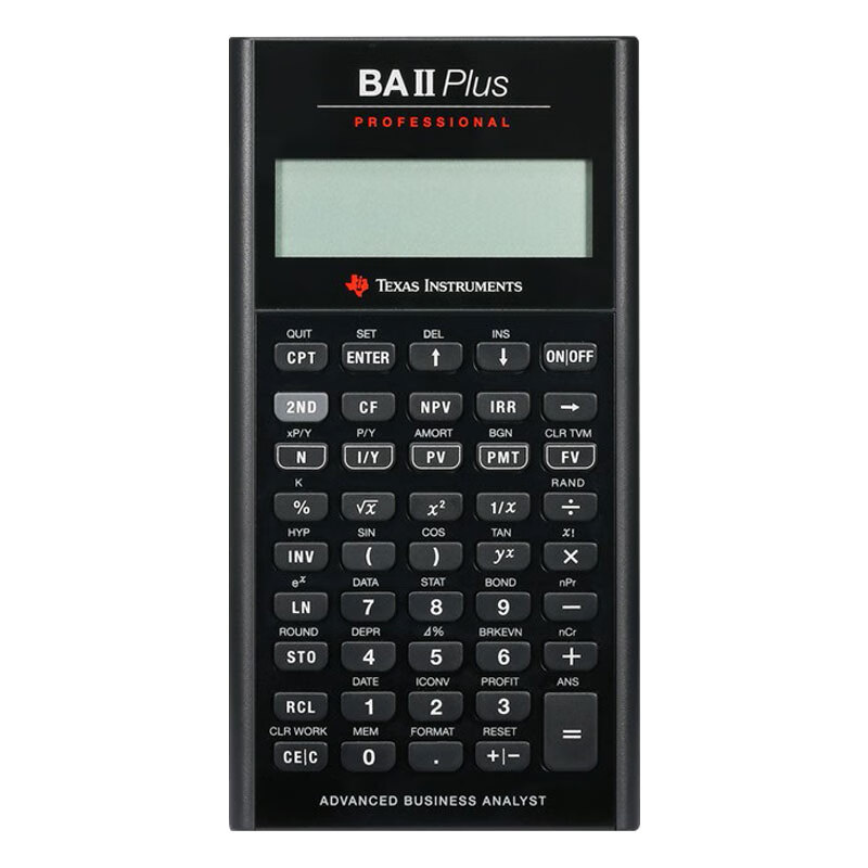 TI BAII Plus Pro Financial Calculator by Texas Instruments for CFA, FRM