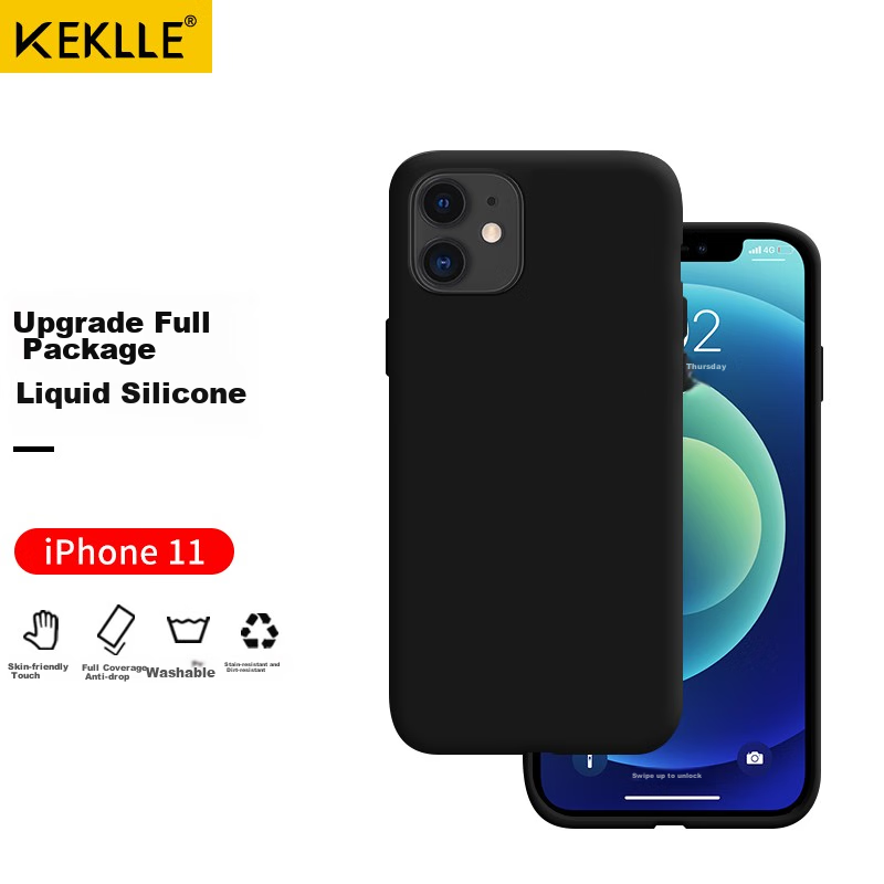 Keklle Silicone iPhone 11 Case - Full Protection & Wireless Charging