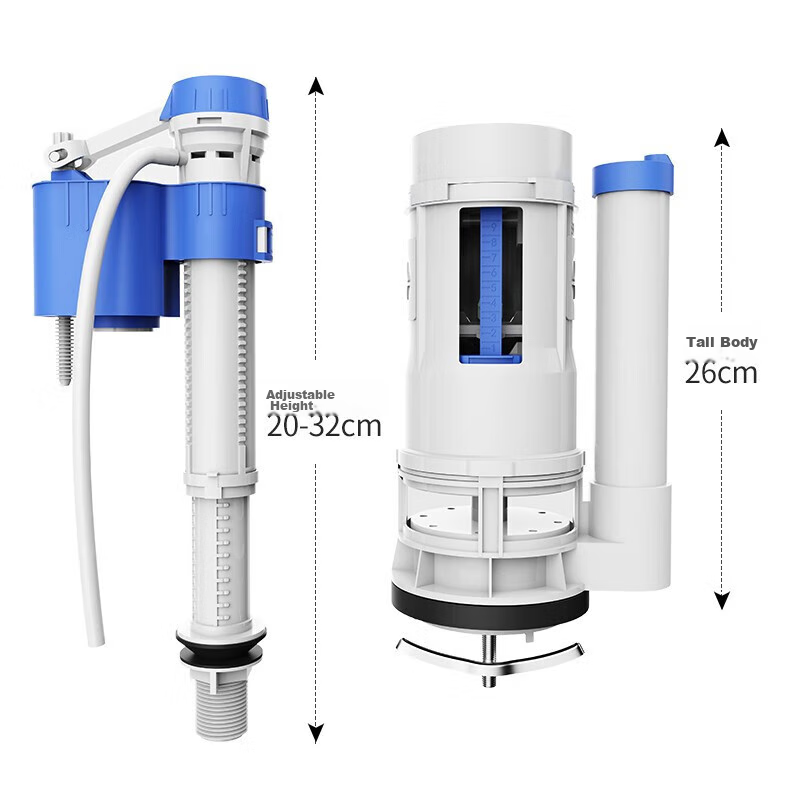 Haili Premium Toilet Tank Fittings Set, ABS Material, Efficient Flushing