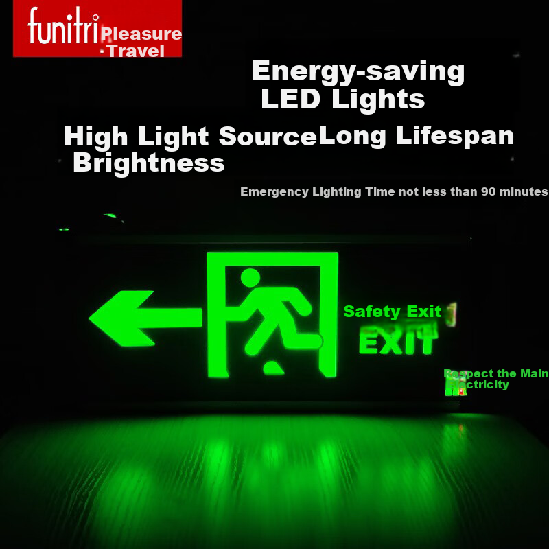 Quxing Emergency LED Safety Sign for Public Spaces