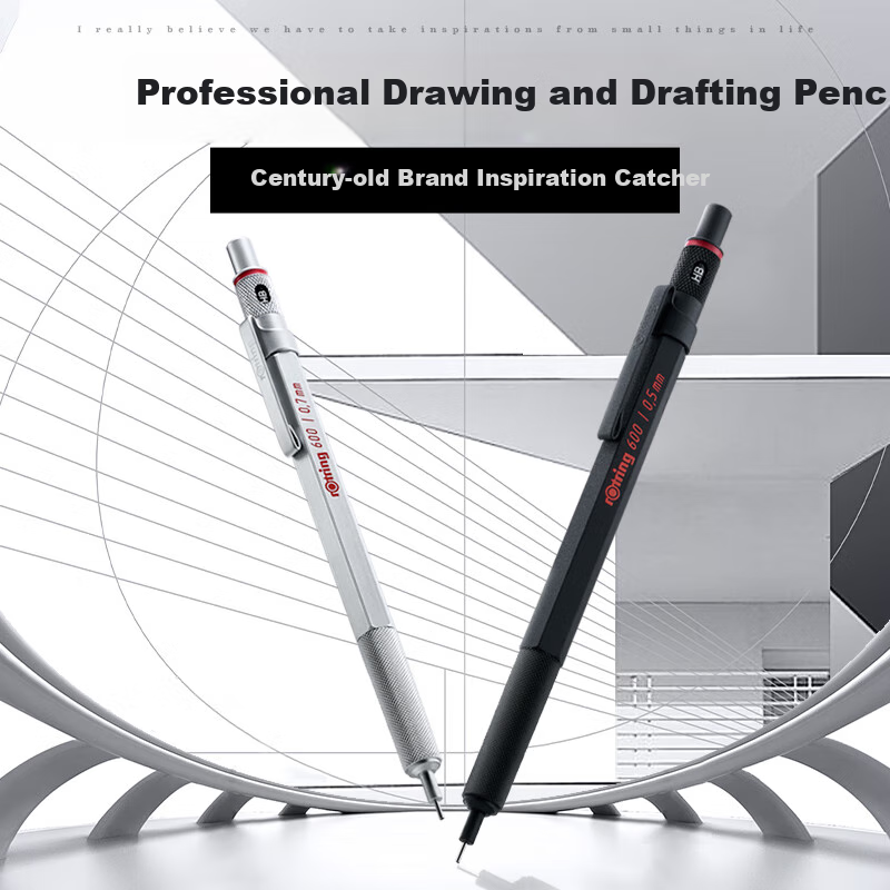 rotring 600 series mechanical pencil 0.5mm red
