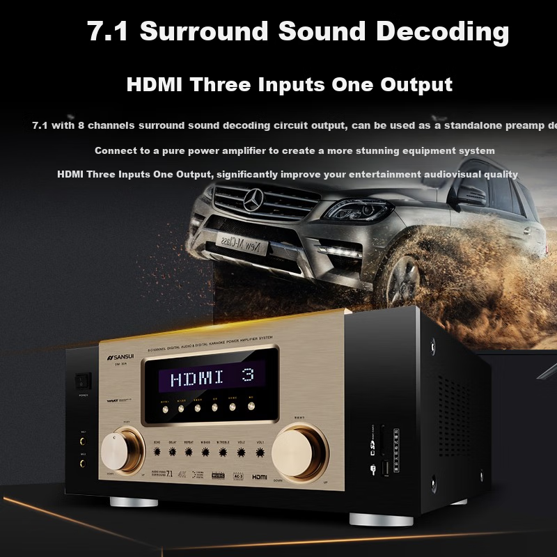 SANSUI UX66 5.1 Channel Home Theater Amplifier