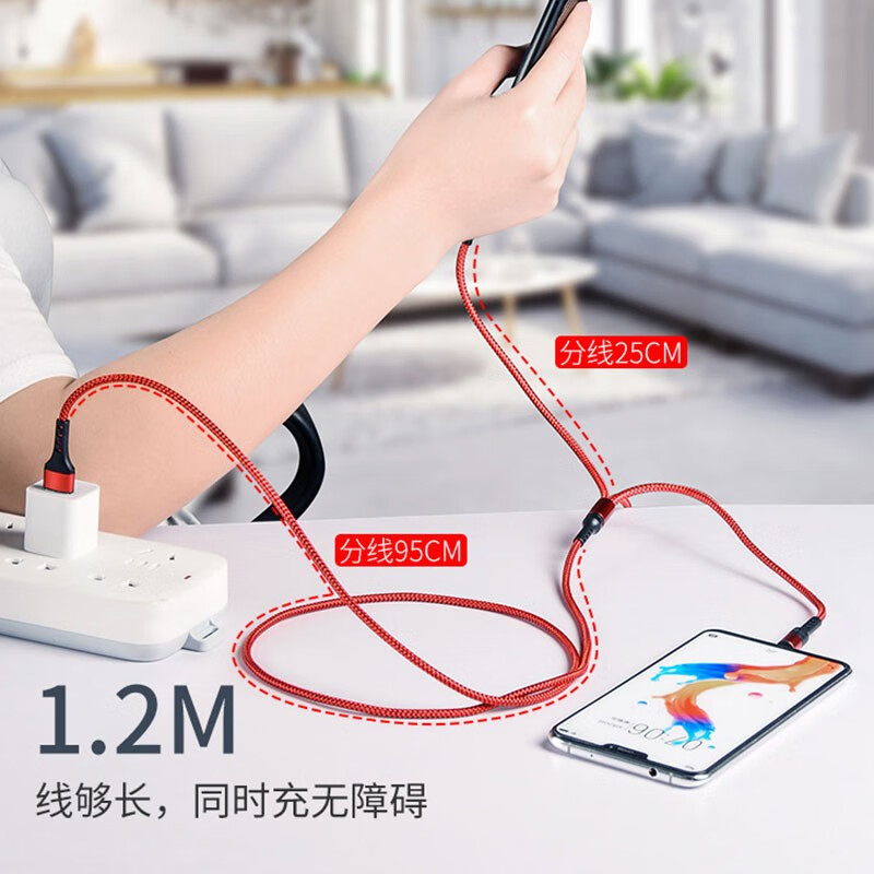 Zitai 100W 3-in-1 Super Fast Charging Cable