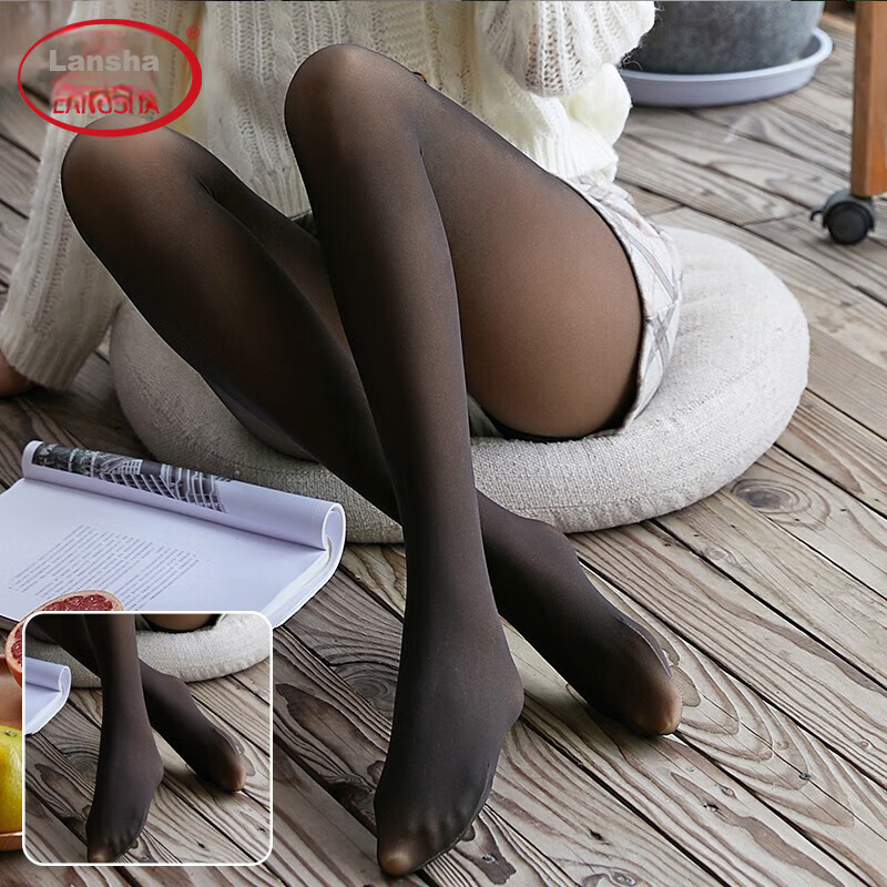 LangSha Plus Size Sheer Leggings