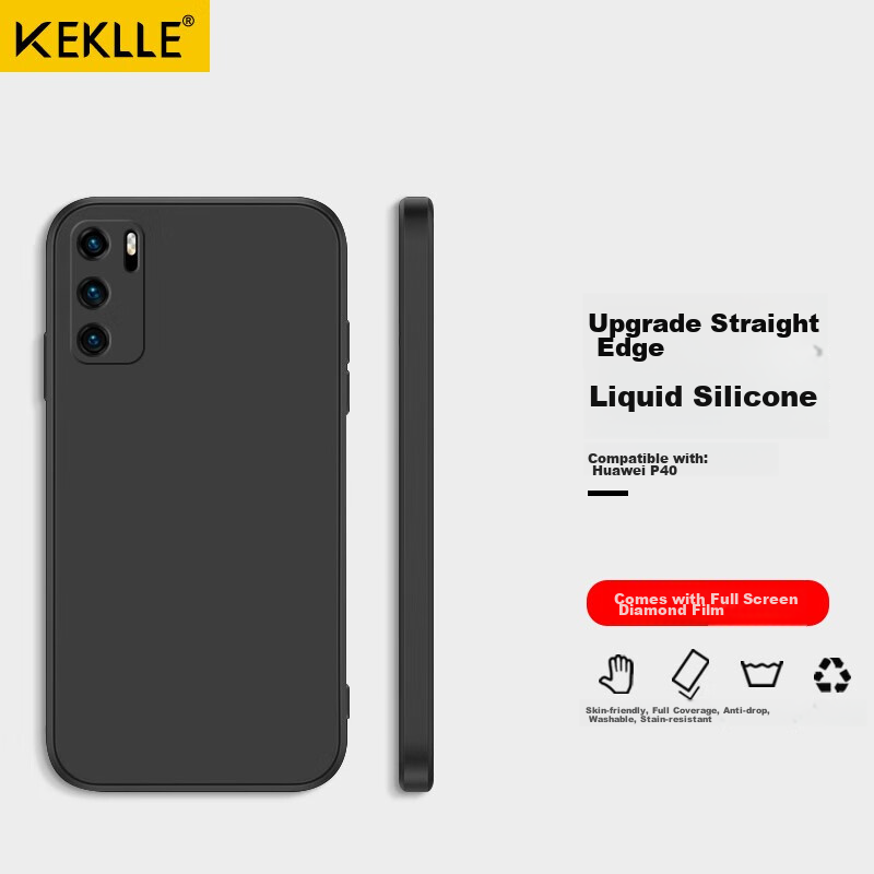 Keklle Huawei P40 ultra-thin silicone case, full protection cover