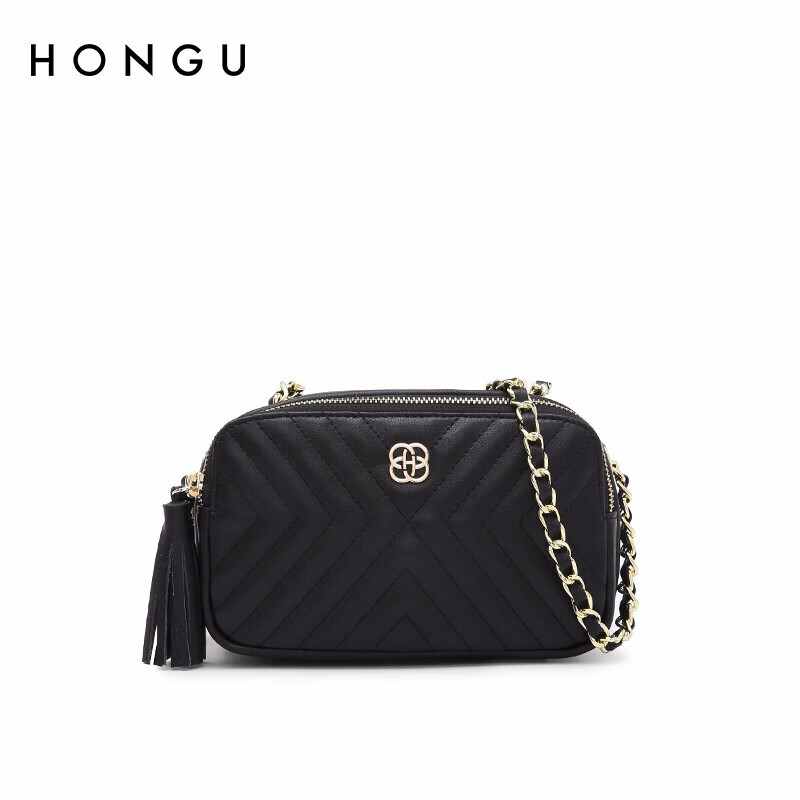 HONGU Women's Crossbody Bag with Diamond Chain