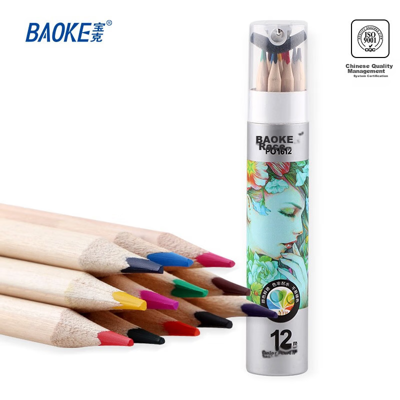 baoke 12-color triangular barrel oil-based colored pencils
