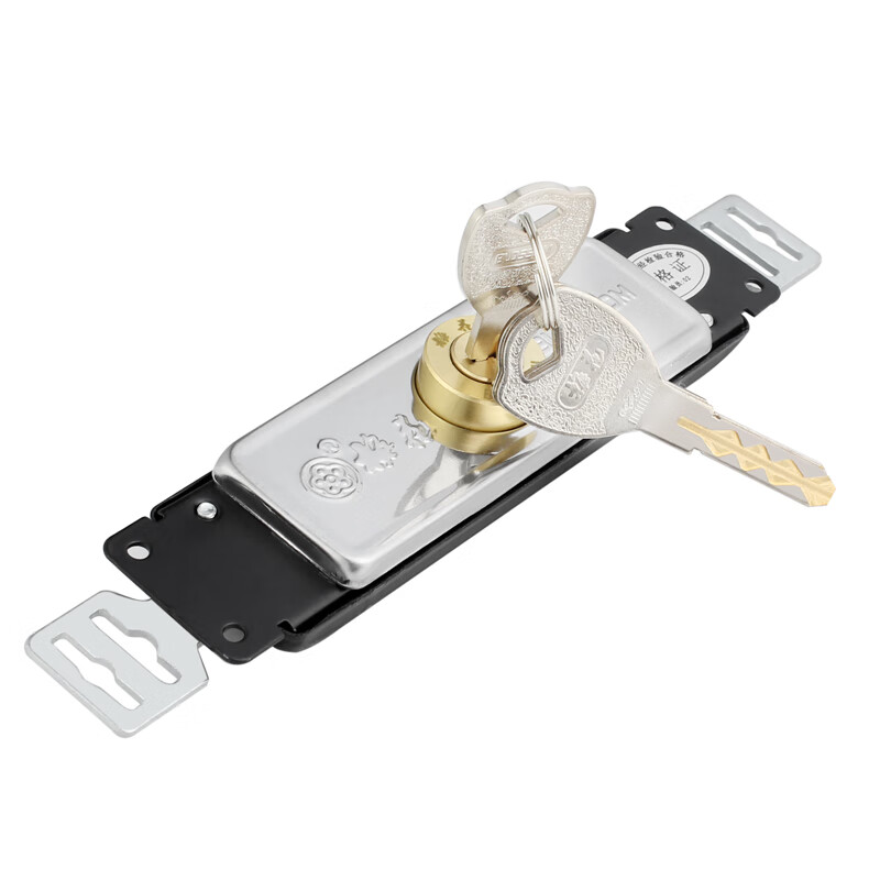 blossom center-opening sliding door lock for warehouses