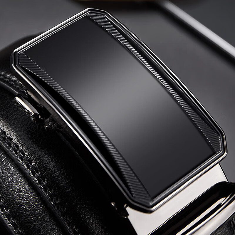 bostanten leather belt with auto buckle for men