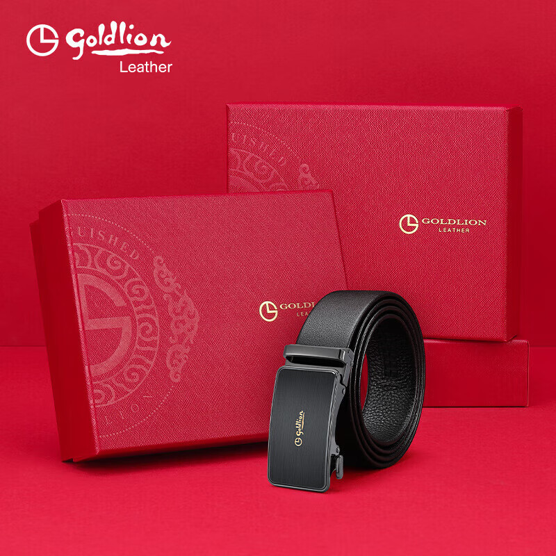 goldlion men's automatic buckle leather belt