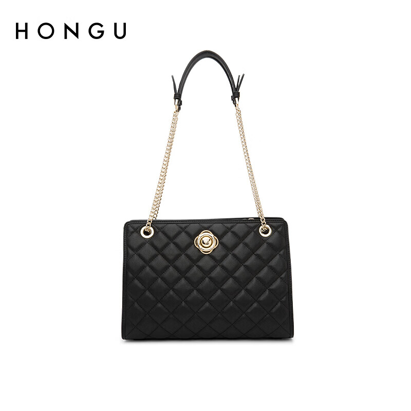 HONGU Women's Genuine Leather Crossbody Bag