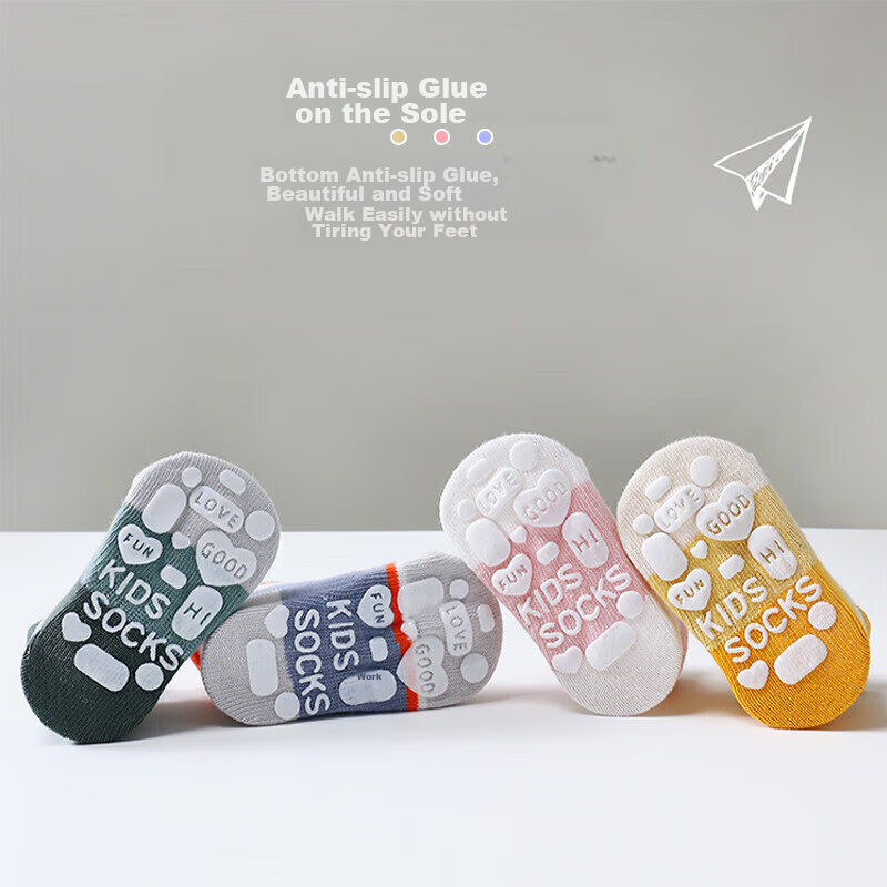 9i9 Non-Slip Baby Socks, 5 Pairs