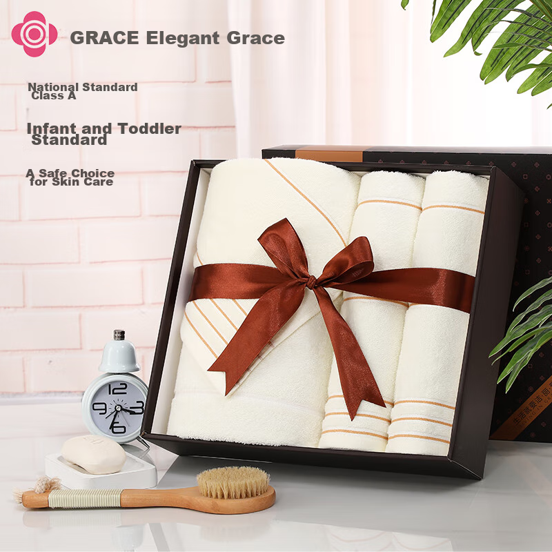 Grace Pure Cotton Towel Gift Set 6 Pieces