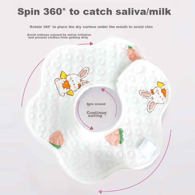 9i9 360° Petal Baby Bib 3-Pack