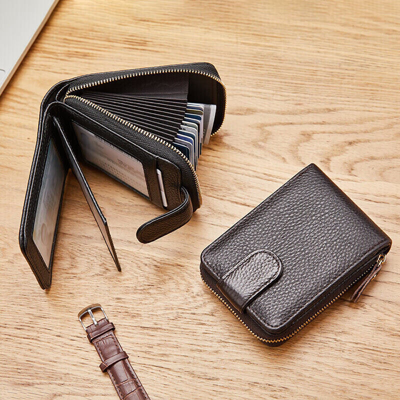BOSTANTEN leather card holder for men