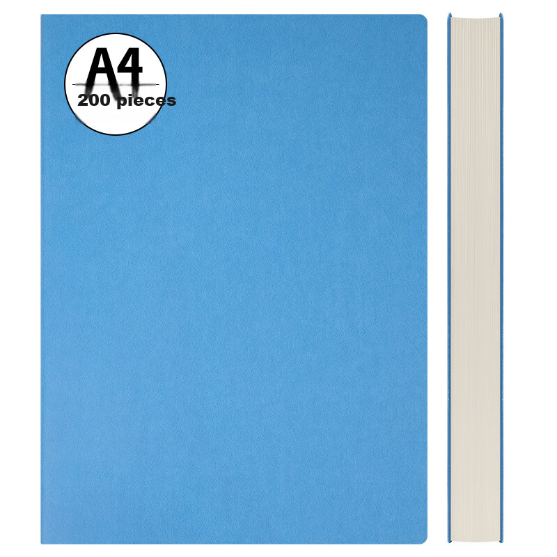 SIMAA A4 Leather Notebook - Blue