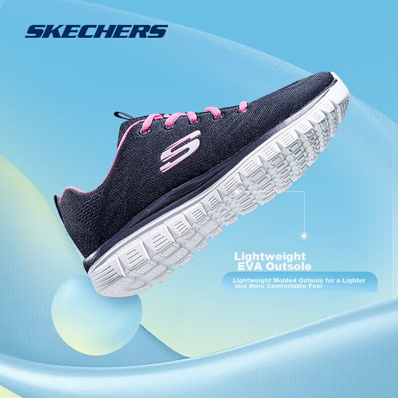 skechers breathable sport running shoes for women_0