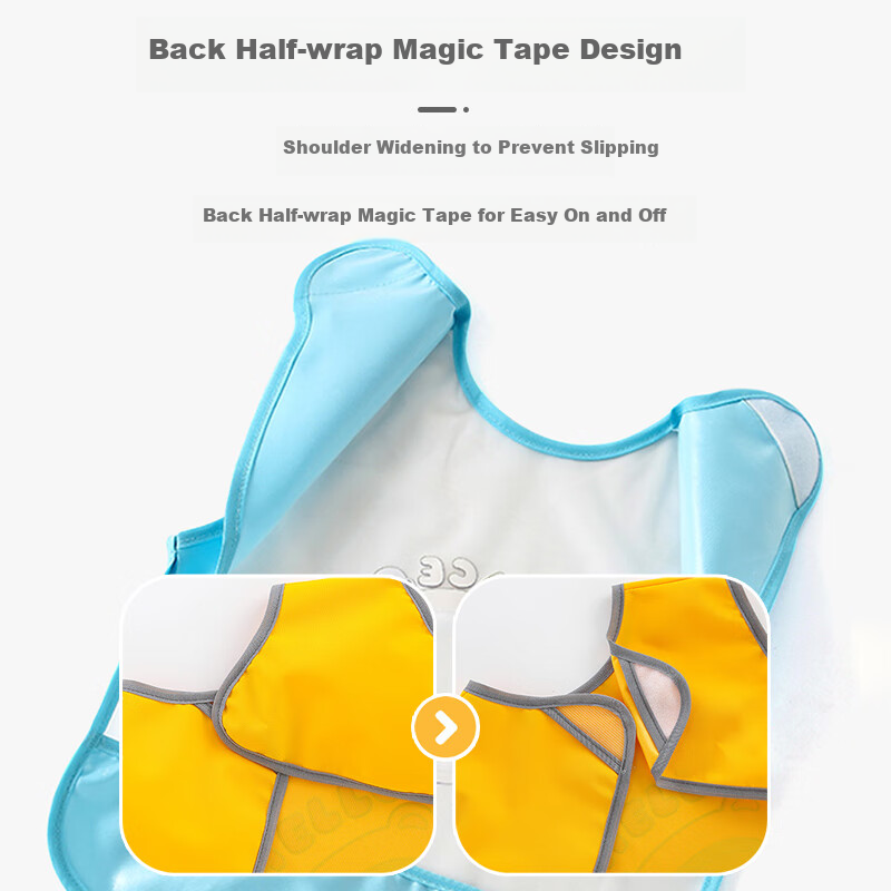 9i9 baby waterproof smock 2-pack