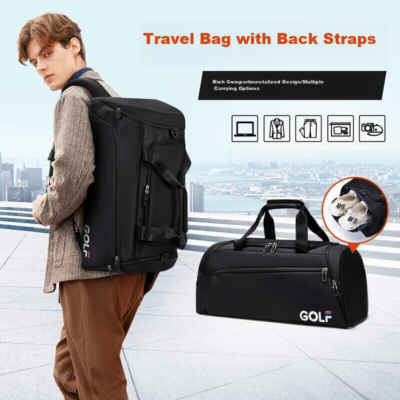 Golf Travel Bag with Backpack Option