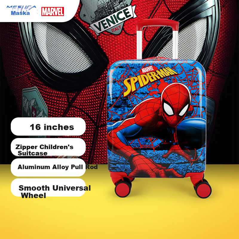 mesuca marvel spider-man kids carry-on suitcase