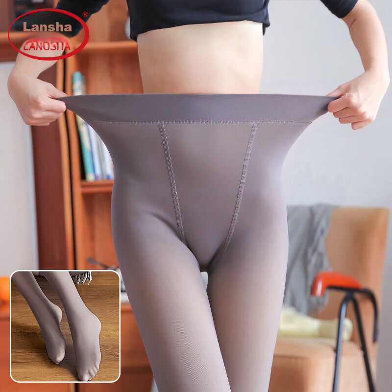 LangSha Plus Size Sheer Leggings