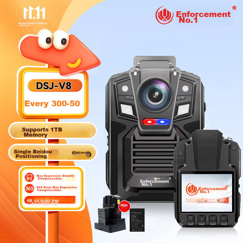 zhifa1hao dsj-v8 4k body camera with infrared night vision