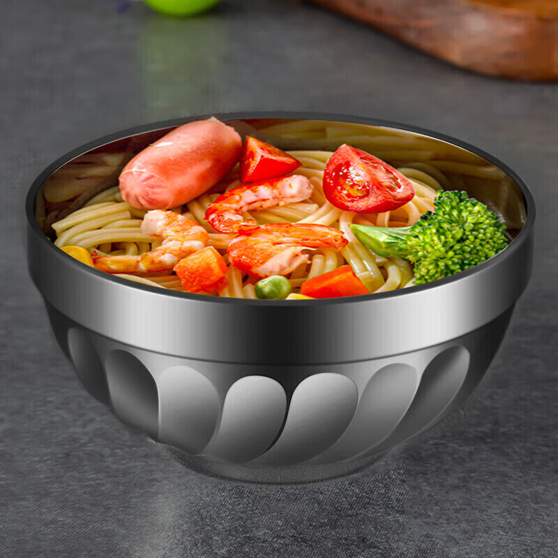 Maxcook 304 Stainless Steel Insulated Soup & Noodle Bowl
