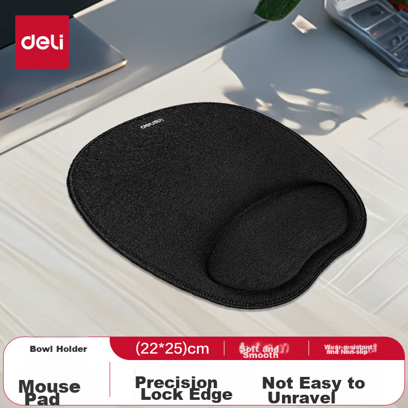 Deli Ergonomic Wrist Rest Mouse Pad with Memory Foam