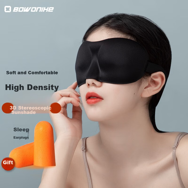 BWNK 3D Sleep Mask with Earplugs