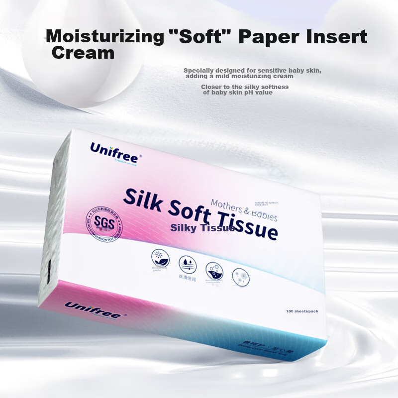 unifree 3-ply moisturizing tissues 100x12