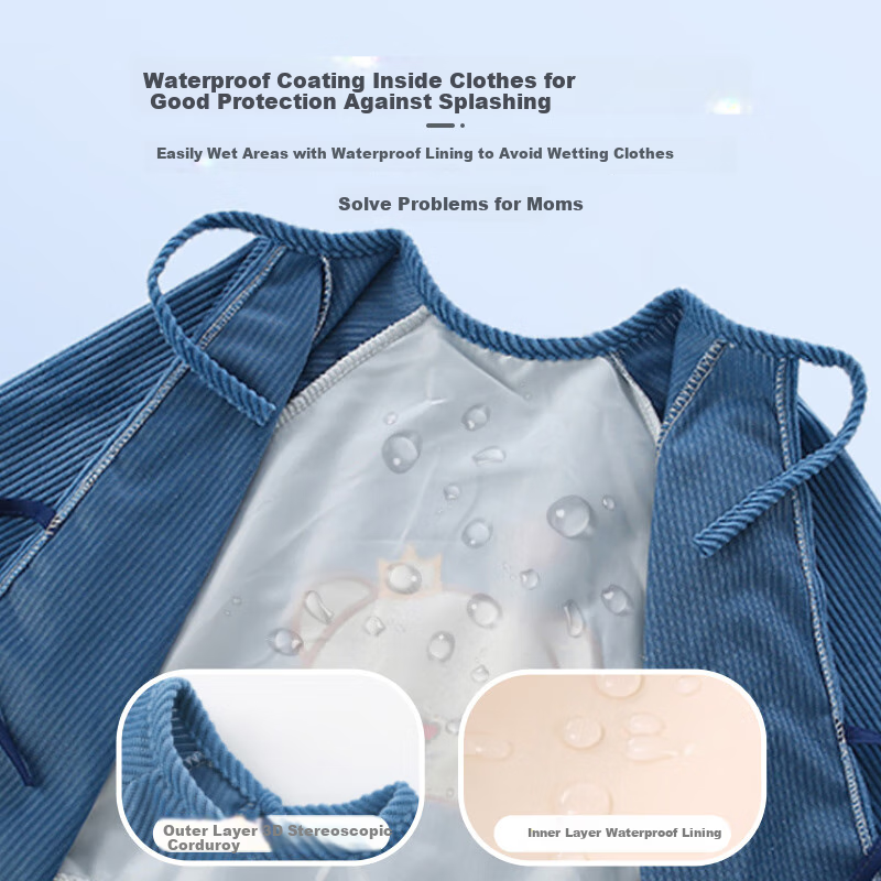 9i9 baby eating smock, waterproof long-sleeve apron